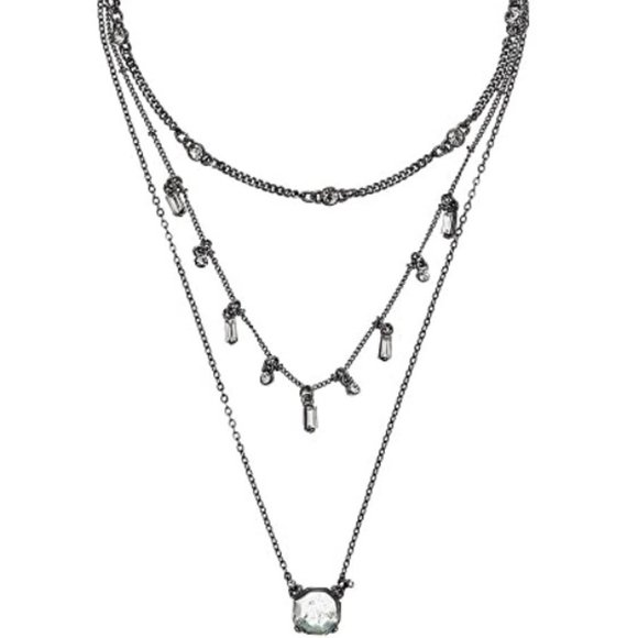 French Connection Layered Choker Necklace 11 (Aqua) Necklace - Picture 2 of 8